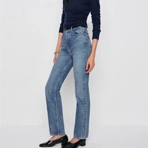 Reformation Cynthia High Rise Straight Cropped Jeans